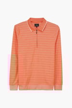Half Zip Long Sleeve Polo Shirt