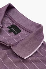 Half Zip Long Sleeve Polo Shirt