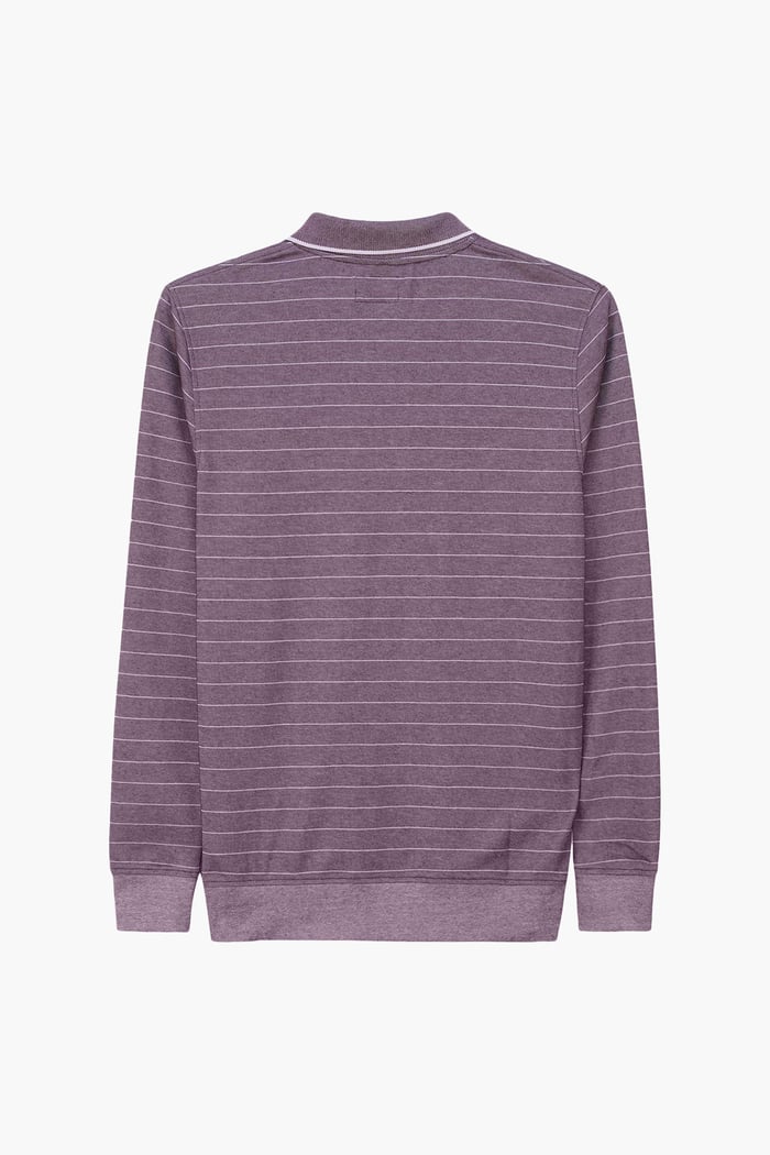 Half Zip Long Sleeve Polo Shirt