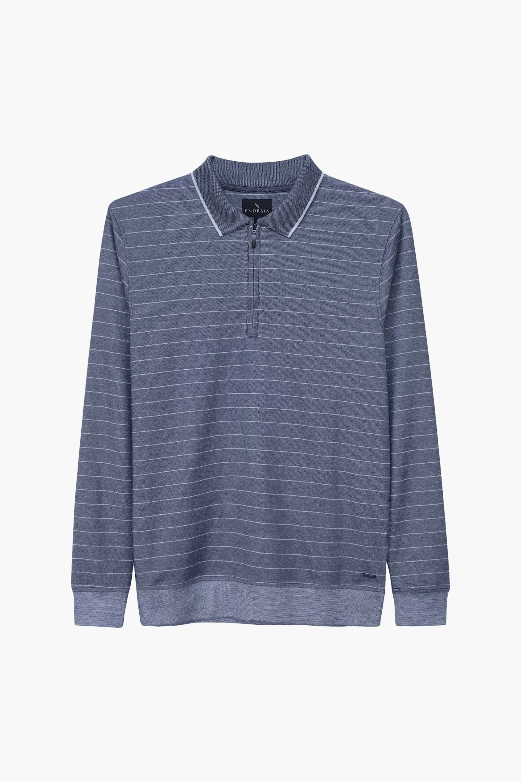 Half Zip Long Sleeve Polo Shirt