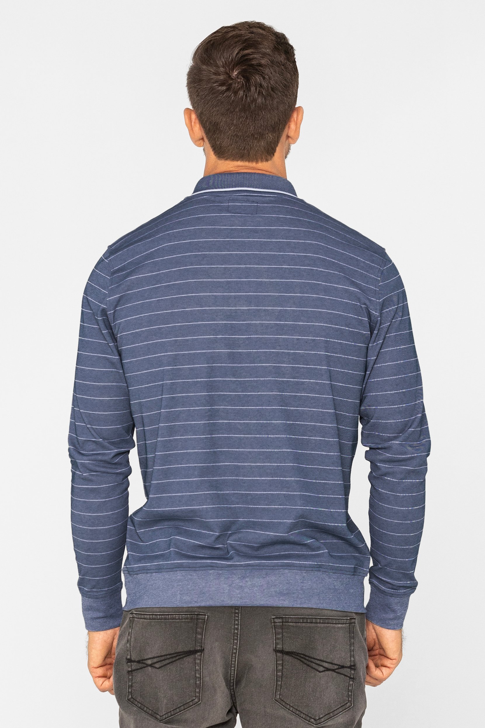 Half Zip Long Sleeve Polo Shirt