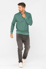 Half Zip Long Sleeve Polo Shirt