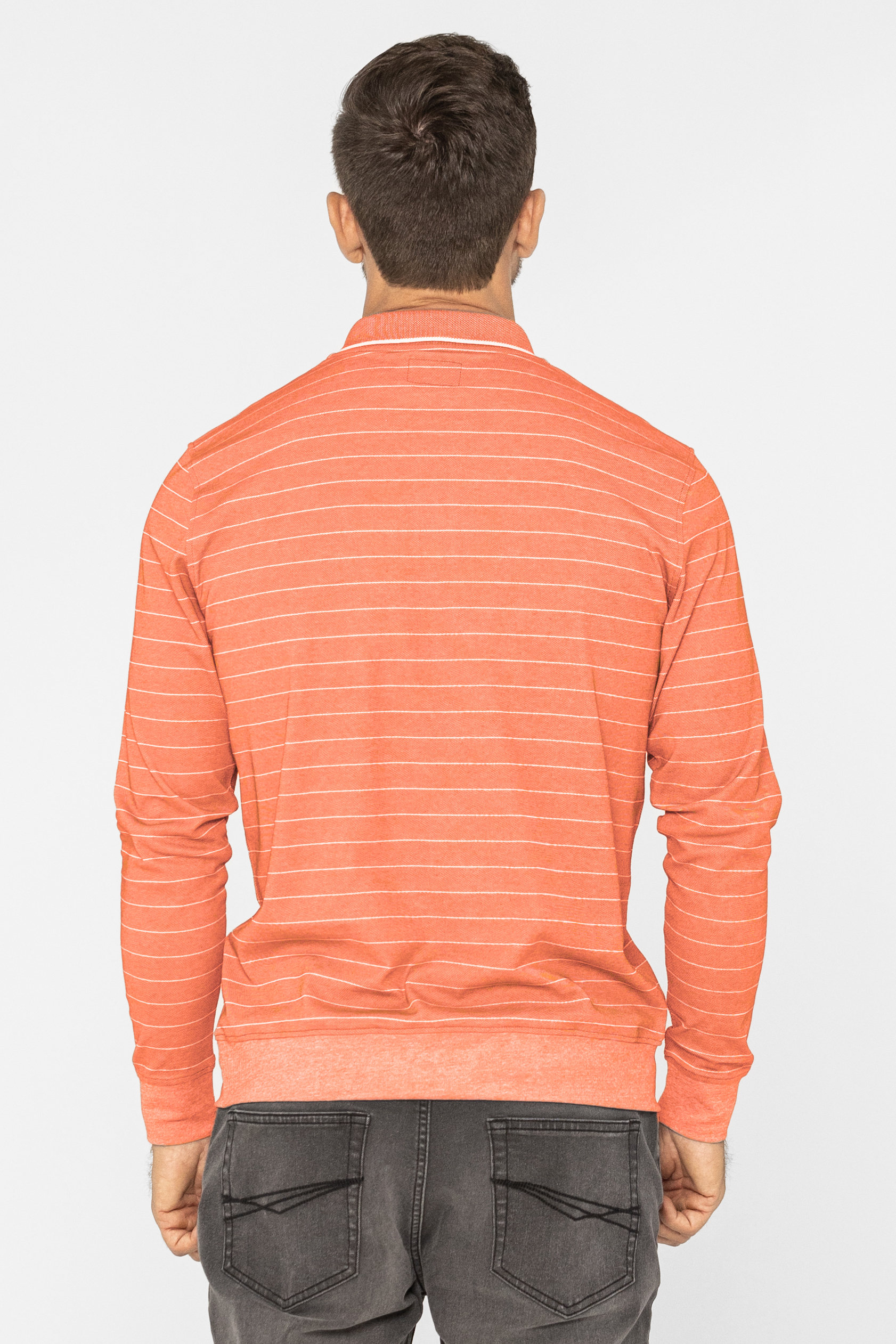 Half Zip Long Sleeve Polo Shirt