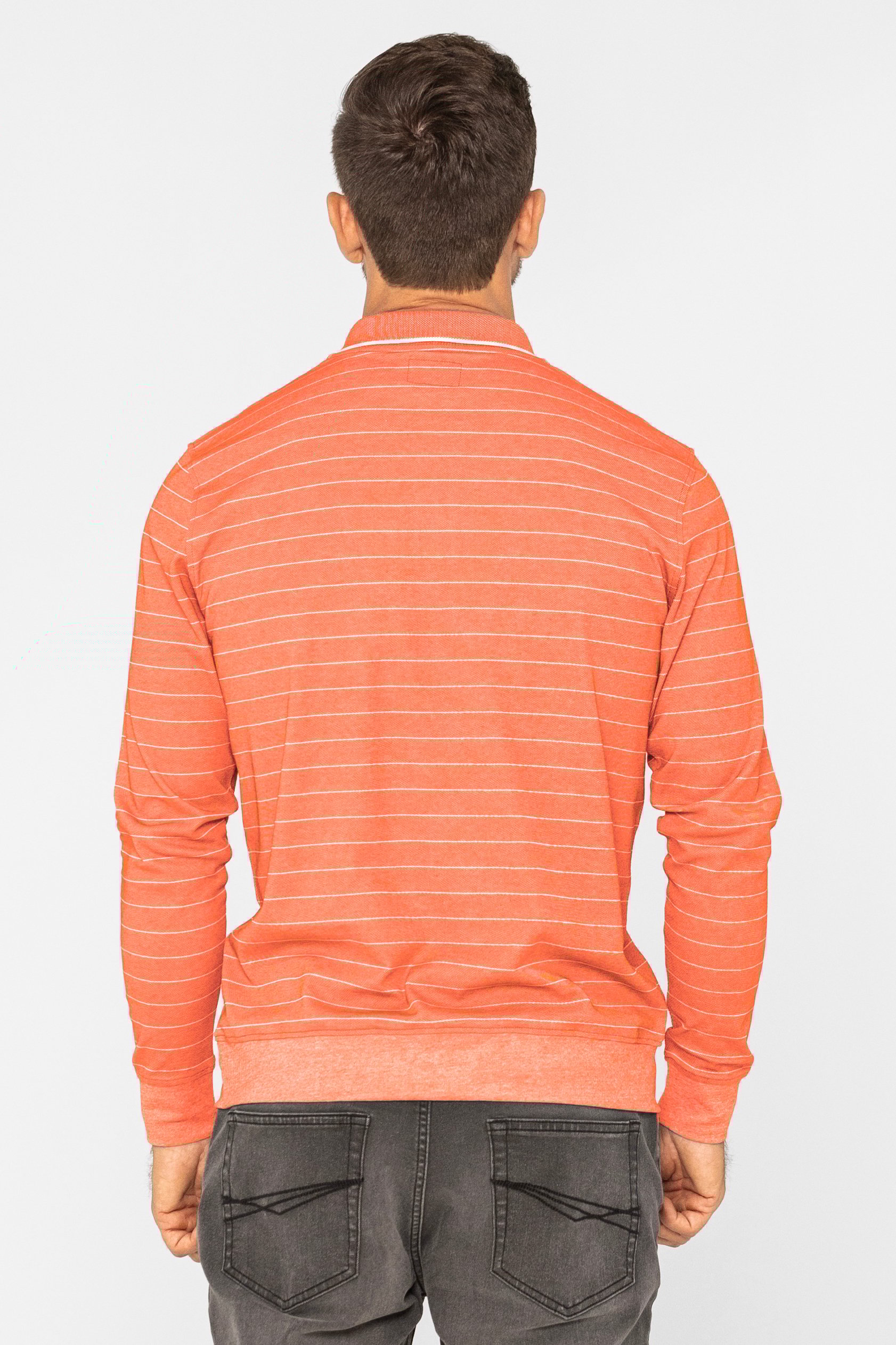 Half Zip Long Sleeve Polo Shirt