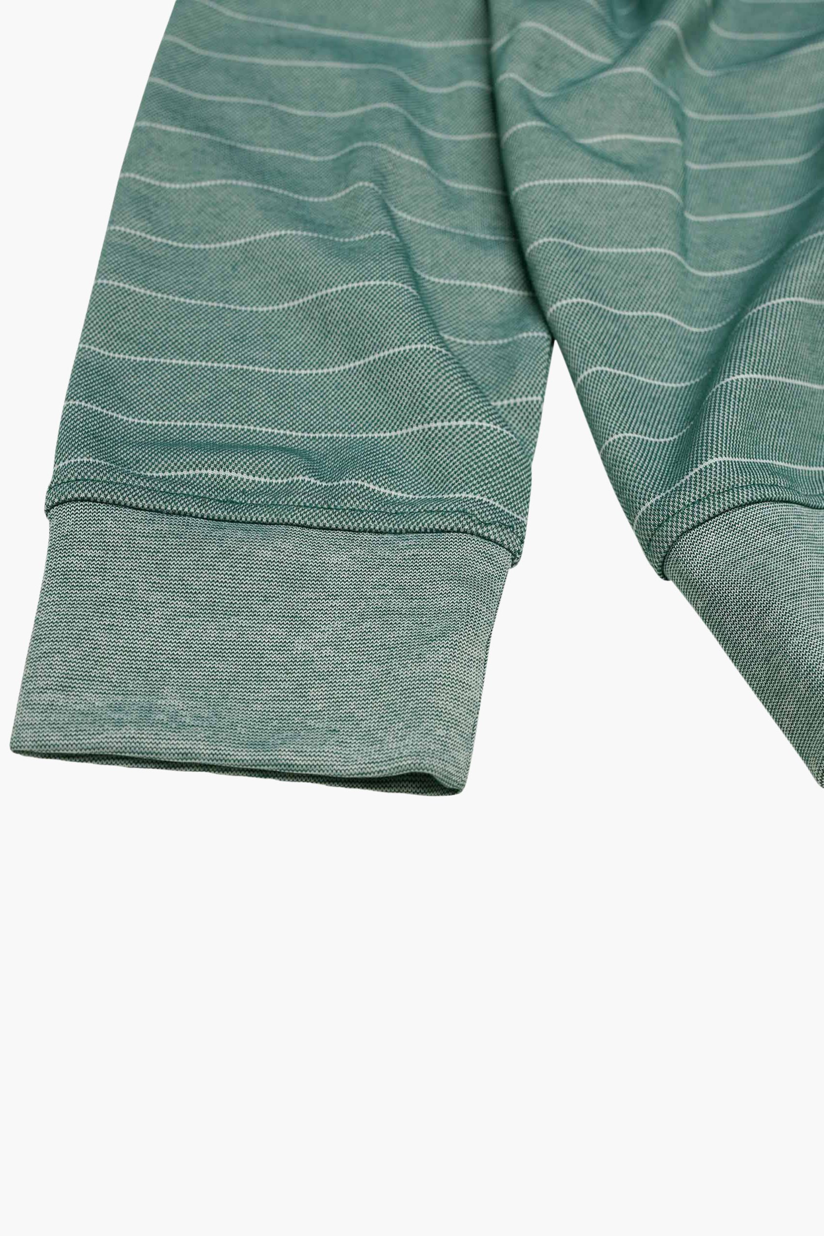 Half Zip Long Sleeve Polo Shirt