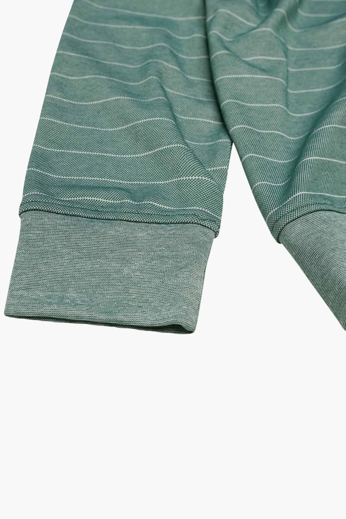 Half Zip Long Sleeve Polo Shirt