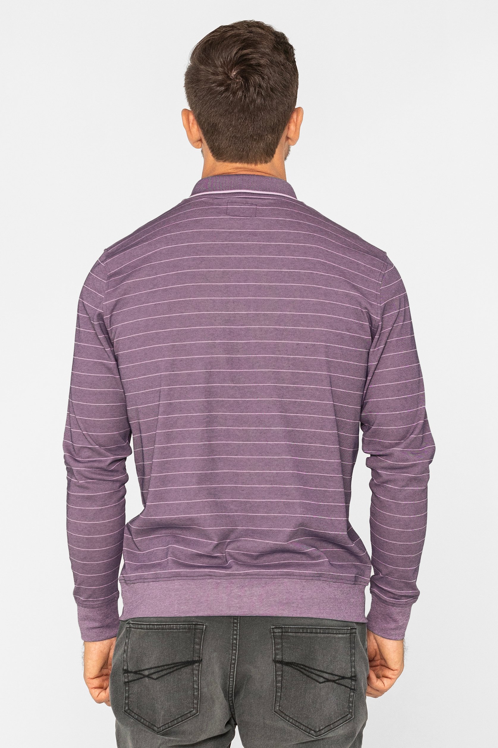 Half Zip Long Sleeve Polo Shirt