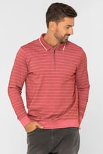 Half Zip Long Sleeve Polo Shirt