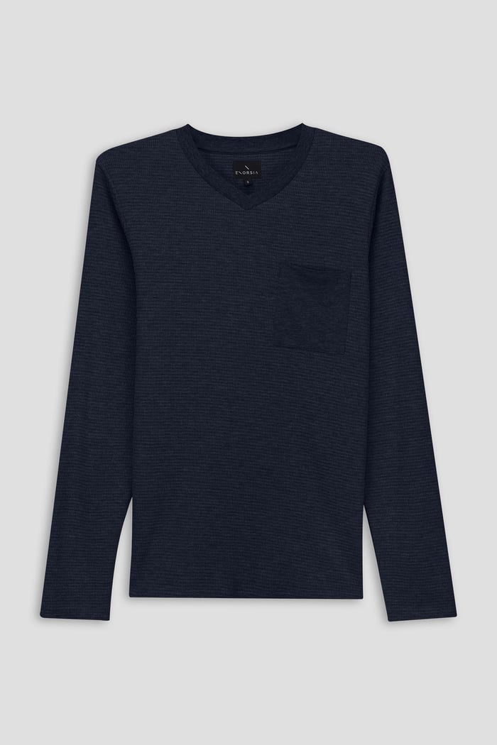 Long Sleeve Waffle T-Shirt