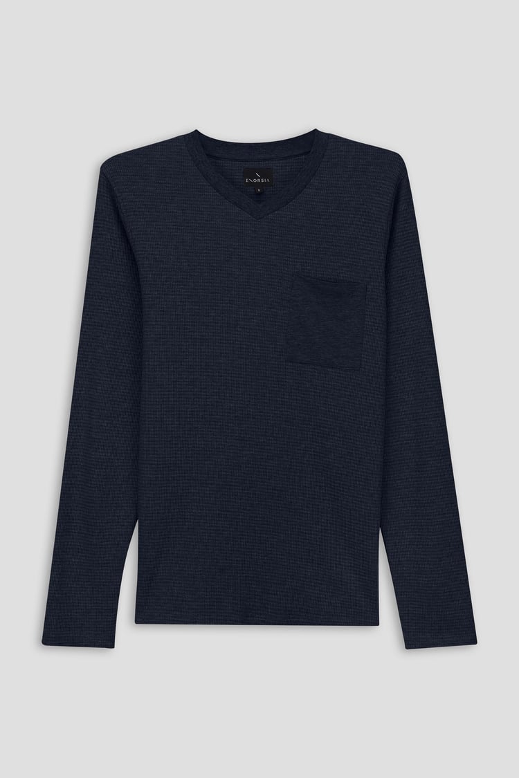 Long Sleeve Waffle T-Shirt