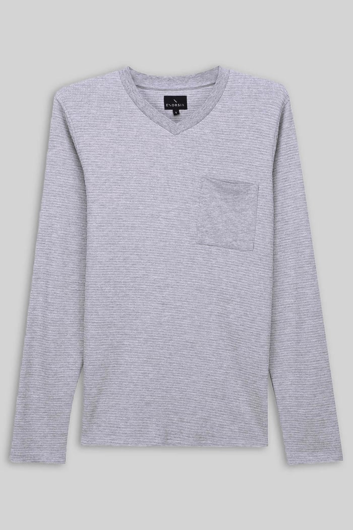 Long Sleeve Waffle T-Shirt