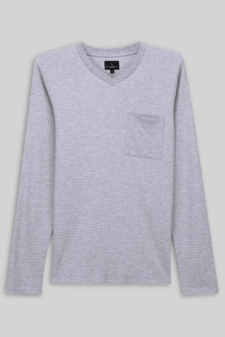 Long Sleeve Waffle T-Shirt