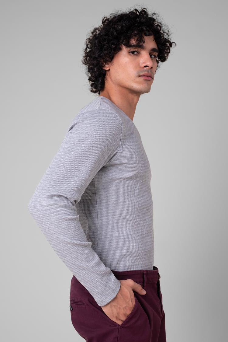 Long Sleeve Waffle T-Shirt