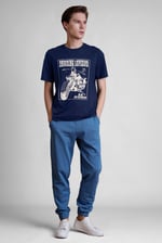 Men's Biker Graphic Printed T-Shirt