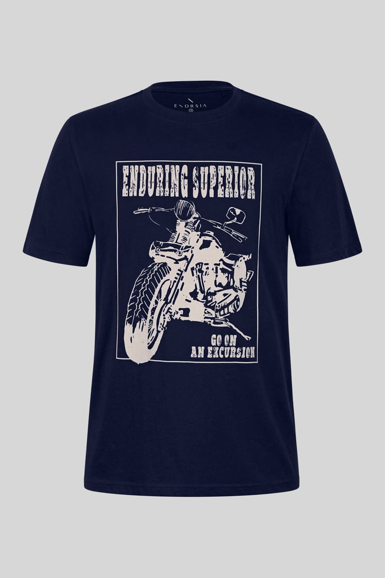 Men's Biker Graphic Printed T-Shirt