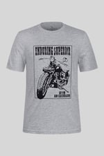 Men's Biker Graphic Printed T-Shirt