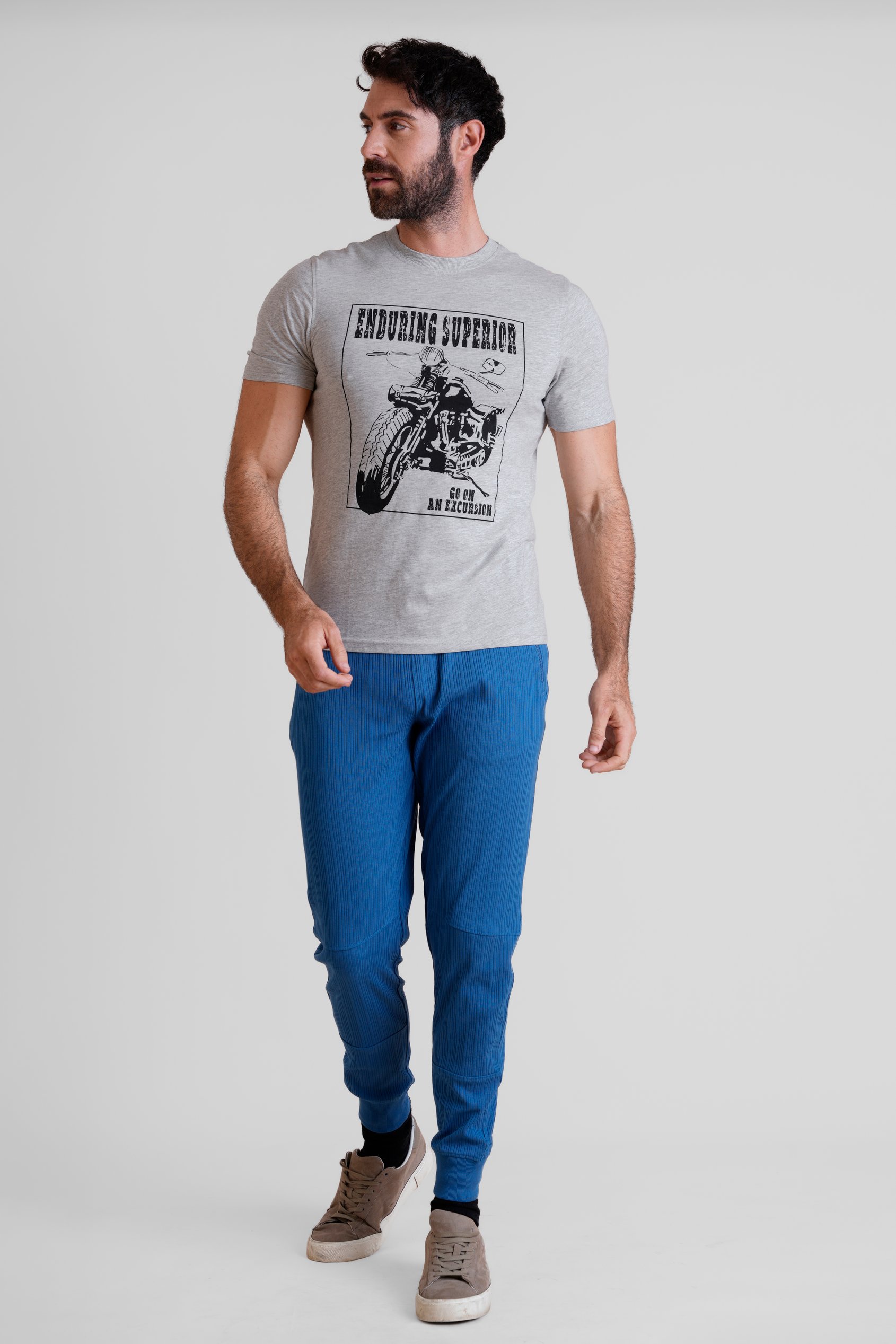 Men's Biker Graphic Printed T-Shirt