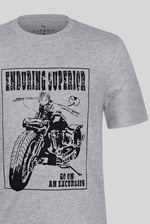 Men's Biker Graphic Printed T-Shirt