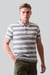 Mens Classical Stripe Pique Polo Shirt