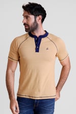 Raglan Henley Short Sleeves T-Shirt