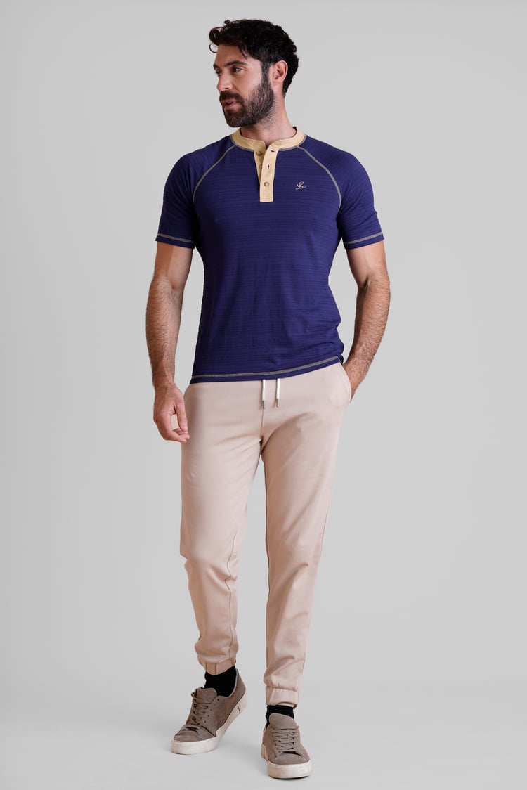 Raglan Henley Short Sleeves T-Shirt