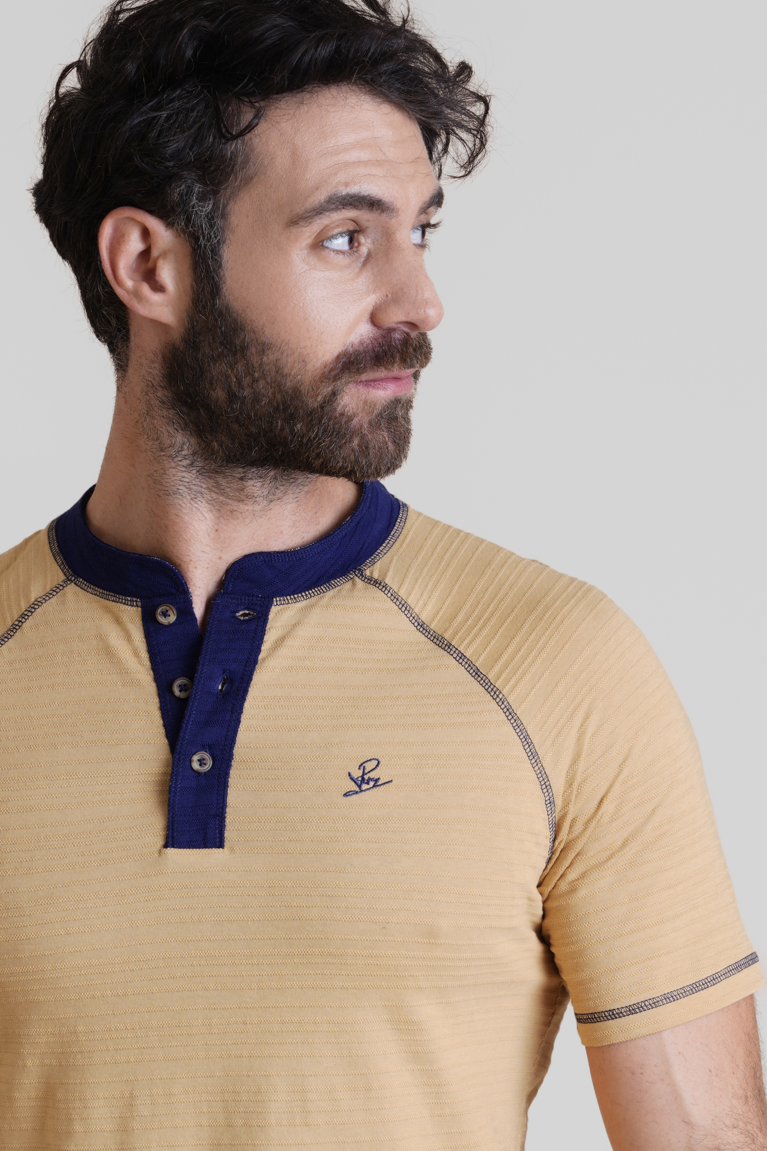 Raglan Henley Short Sleeves T-Shirt