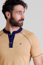 Raglan Henley Short Sleeves T-Shirt