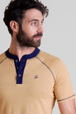 Raglan Henley Short Sleeves T-Shirt