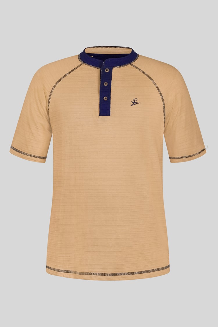 Raglan Henley Short Sleeves T-Shirt