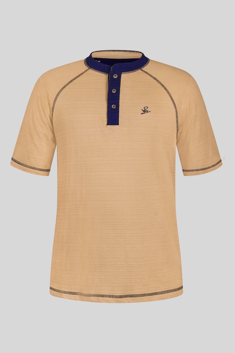 Raglan Henley Short Sleeves T-Shirt