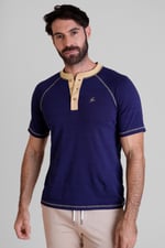 Raglan Henley Short Sleeves T-Shirt