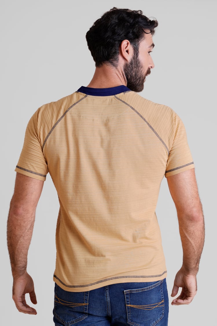 Raglan Henley Short Sleeves T-Shirt