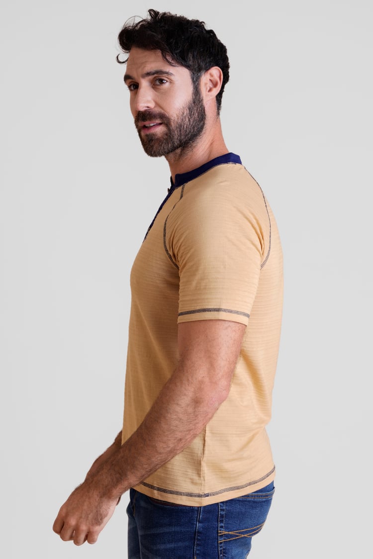 Raglan Henley Short Sleeves T-Shirt