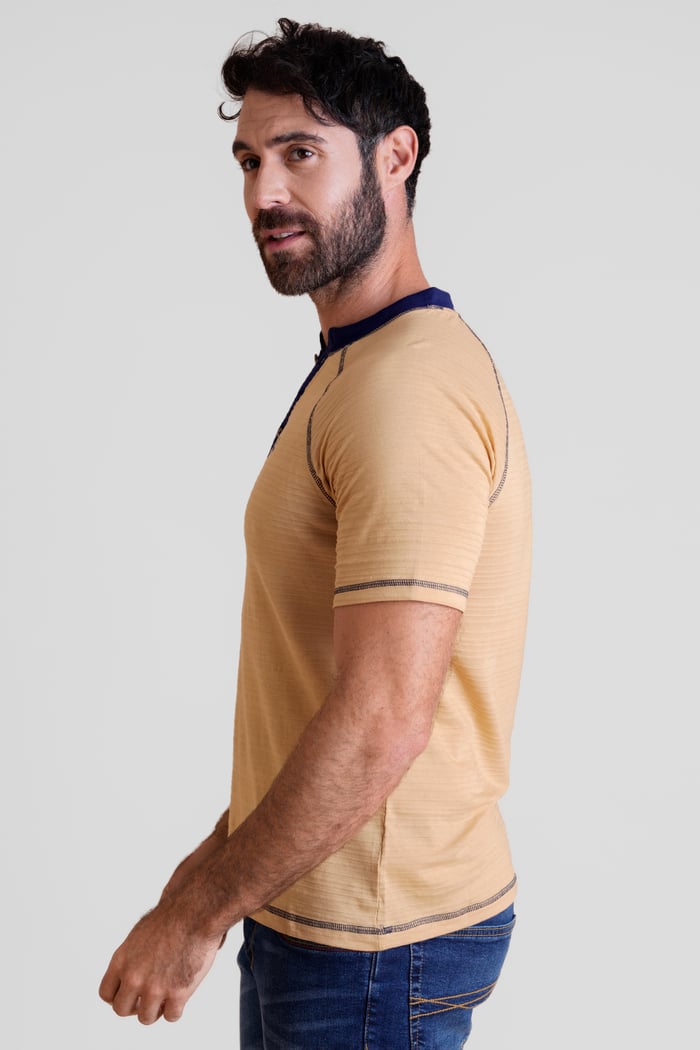Raglan Henley Short Sleeves T-Shirt