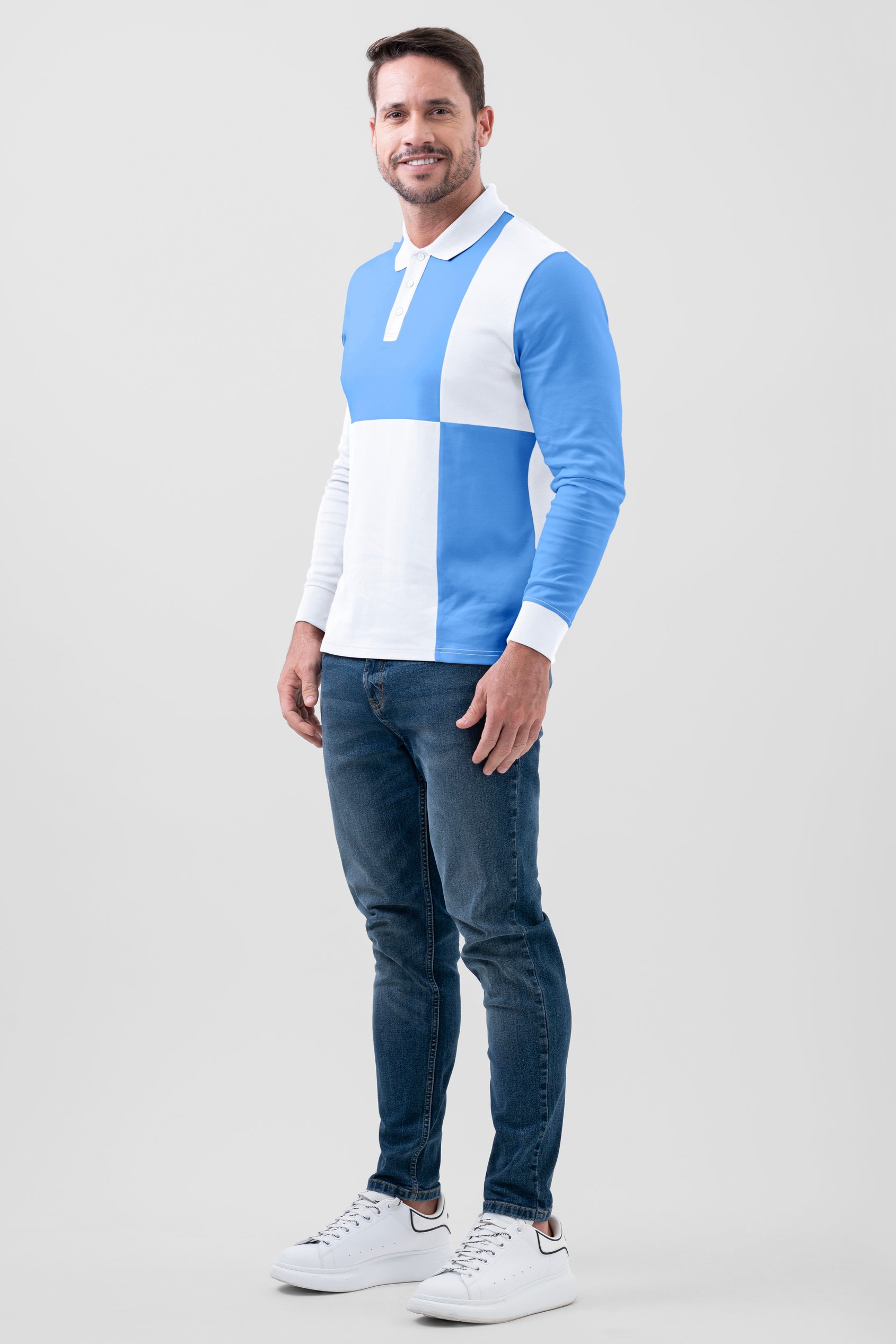 Colour Block Polo Shirt