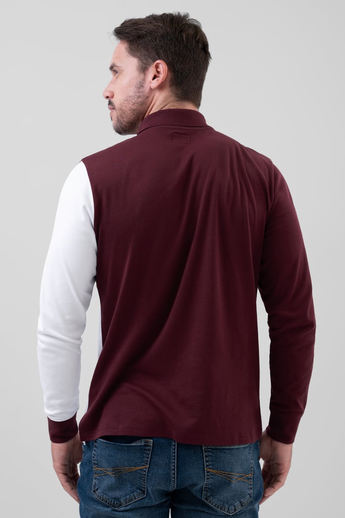 Colour Block Polo Shirt