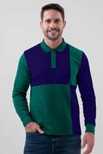 Colour Block Polo Shirt