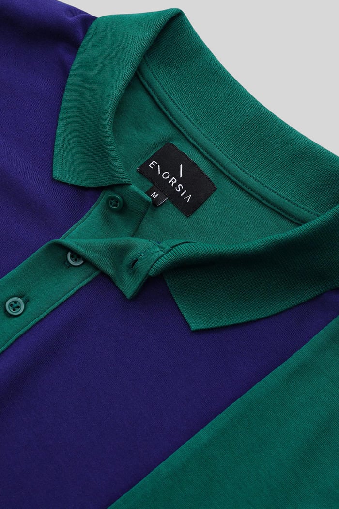 Colour Block Polo Shirt