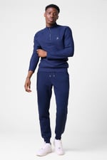 Mens Pleated Plain Drawstring Jogger