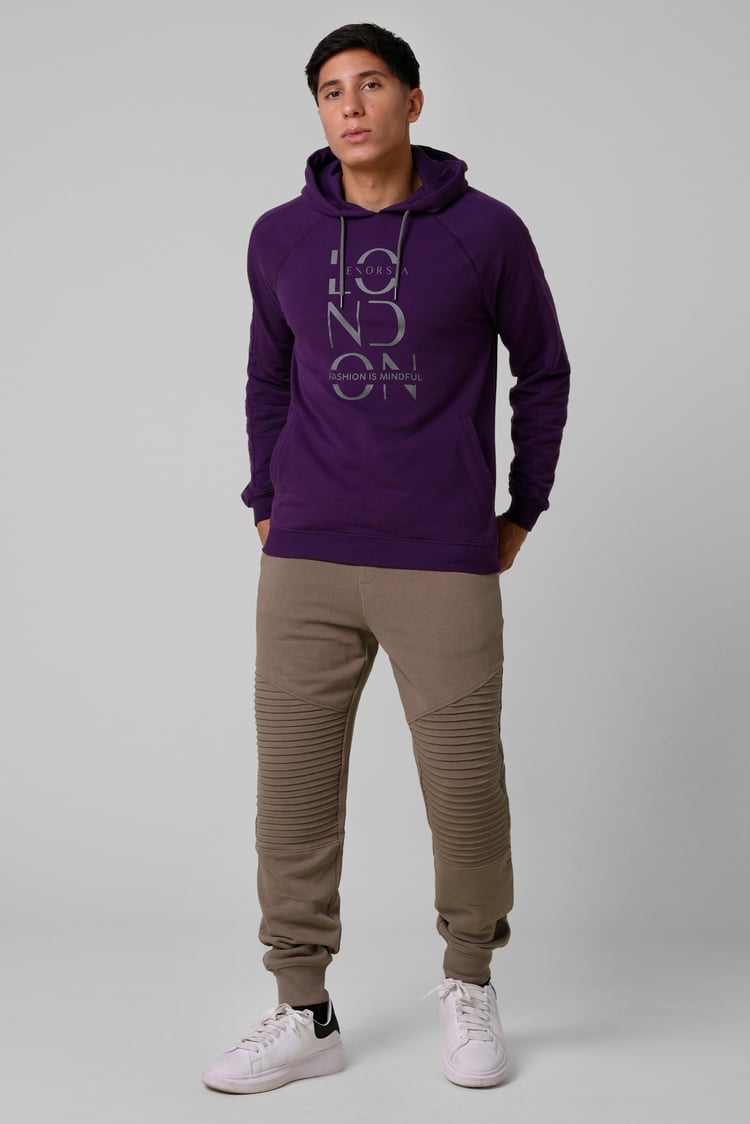 Mens Pleated Plain Drawstring Jogger