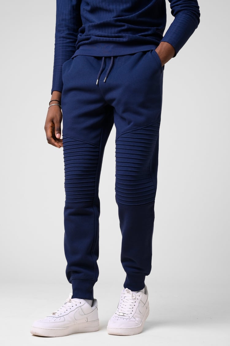 Mens Pleated Plain Drawstring Jogger