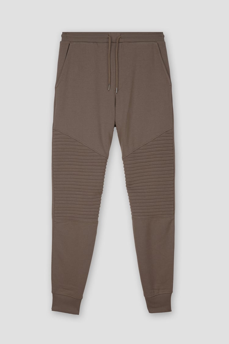 Mens Pleated Plain Drawstring Jogger