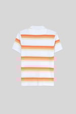 Stripe Pique Polo Shirt