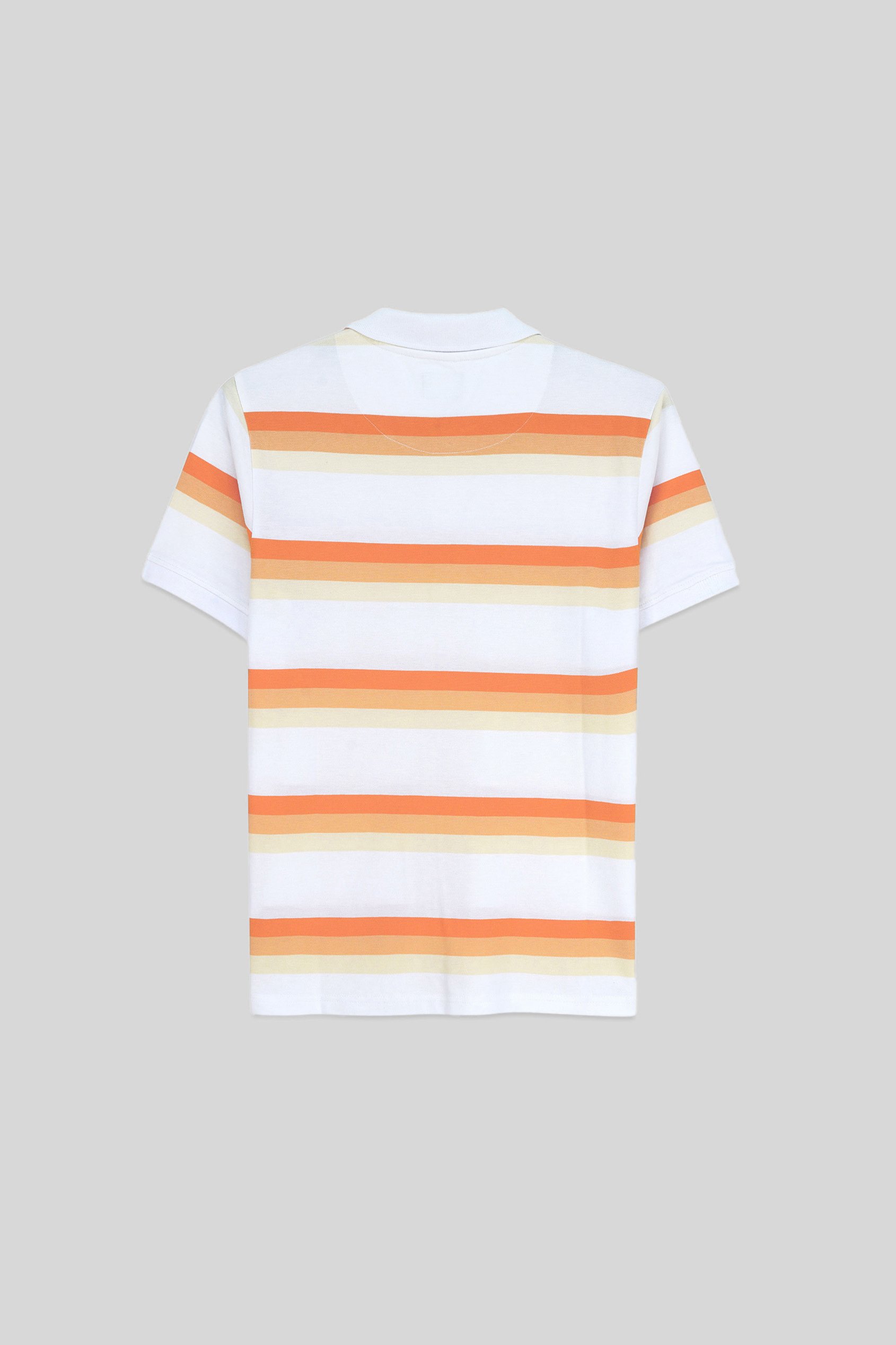 Stripe Pique Polo Shirt