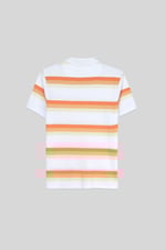 Stripe Pique Polo Shirt