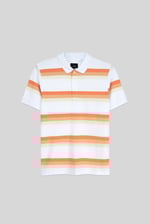 Stripe Pique Polo Shirt