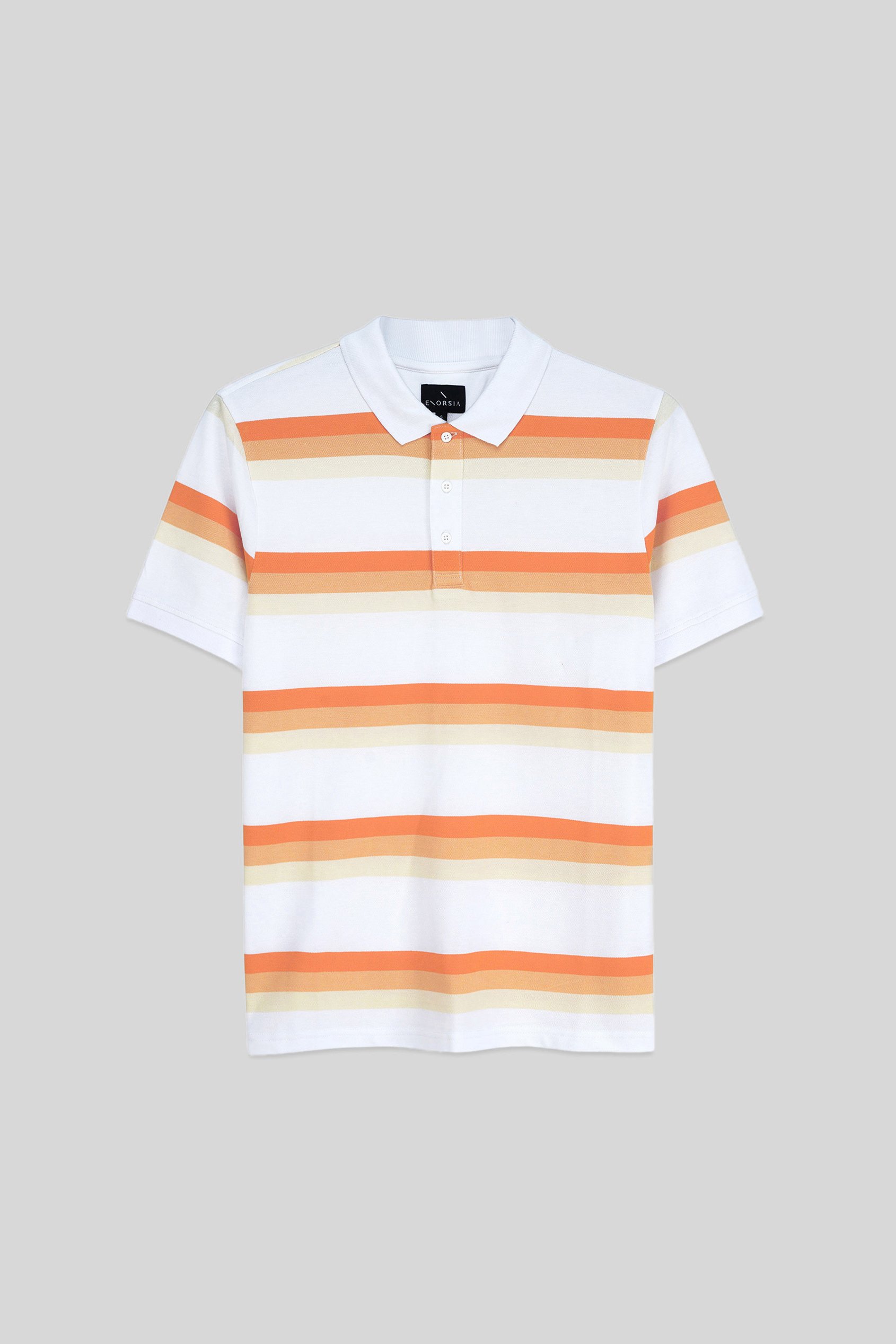 Stripe Pique Polo Shirt