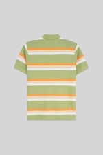 Stripe Pique Polo Shirt