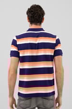 Stripe Pique Polo Shirt