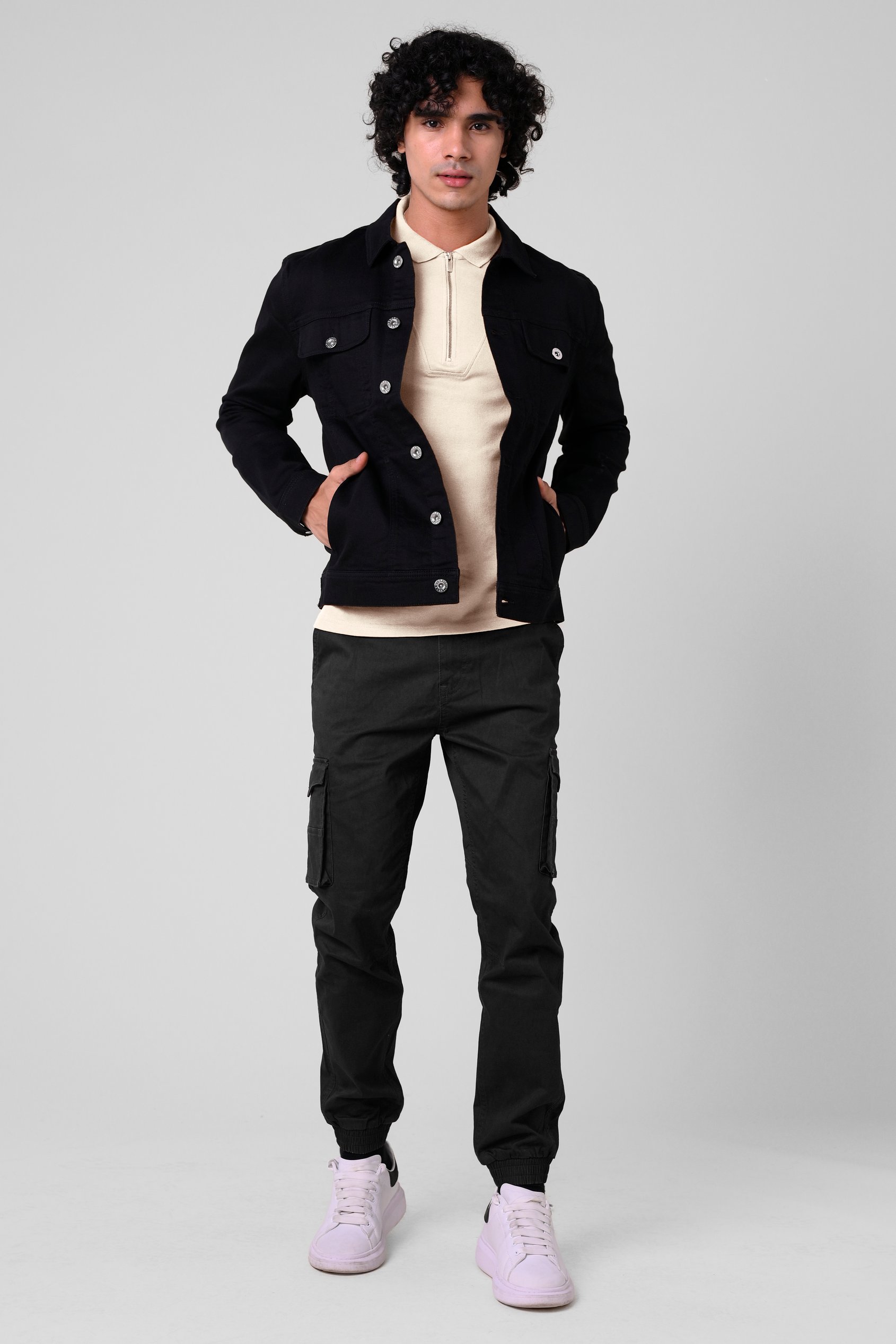 Mens Skinny Cargo Jogger